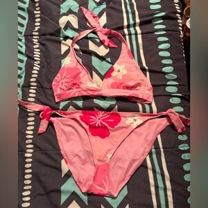 Pink Floral Bikini Set